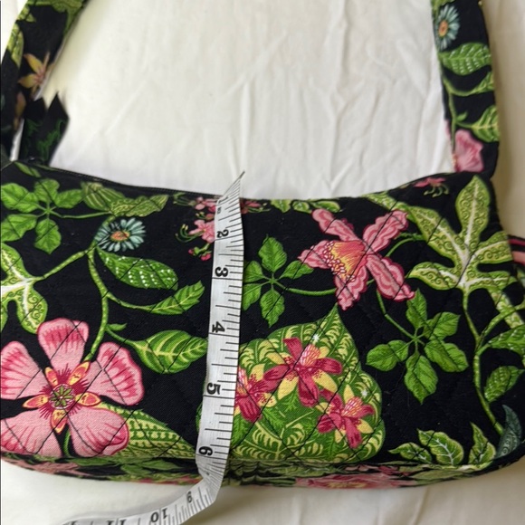 Vera Bradley Hobo Shoulder Bag – Floral Quilted Cotton w/ Side Bow (Hope Garden) - Picture 11 of 13